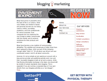 Tablet Screenshot of bloggingmarketing.net